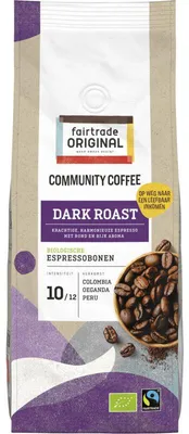 Produktbild von Fairtrade Original Dark Roast Kaffeebohnen 500g – Aromatischer, fairer Kaffee