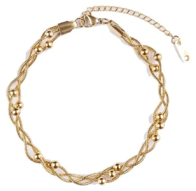 Productafbeelding van Gouden ketting van staal, driemaal verguld, Celoura EWA250374G