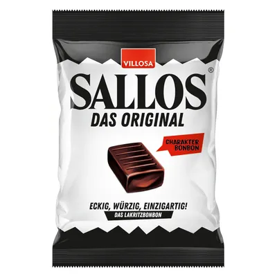 Produktbild von Villosa Sallos Originální tvrdé karamely s příchutí lékořice 150g