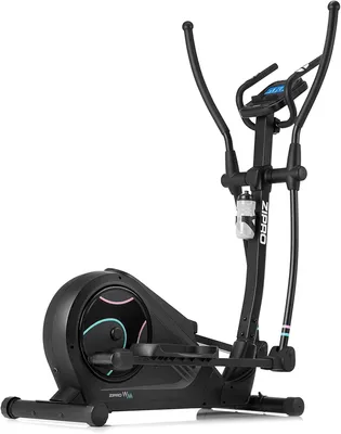 A black elliptical cross trainer on a white background.