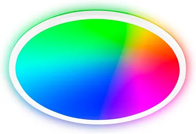 Image de Briloner SLIM Panneau LED, dimmable, télécommande, CCT, RGBIC, blanc, Ø42 x 3 cm