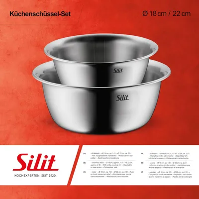 Produktbild von Silit Küchenschüssel-Set 2tlg. 2141281832