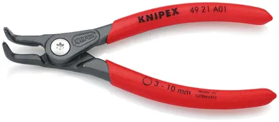 Productafbeelding van Knipex, gebogen tang voor het vastzetten van borgringen, 90° hoek, diameter 3-10 mm