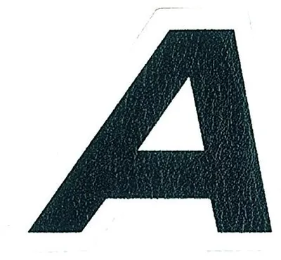 Produktbild von Aufkleber Race Buchstabe L, Schwarz