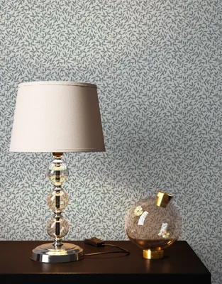Produktbild von NEWROOM Tapete Grau Vliestapete Blumen - Blumentapete Landhaus Rosa  Blätter Wiese  Romantisch
