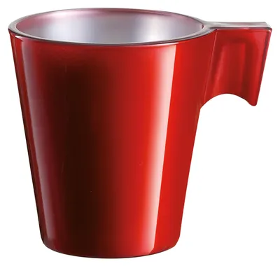 Produktbild von Luminarc Lungo Kaffeetassen - Metallic-Rot - 80 ml