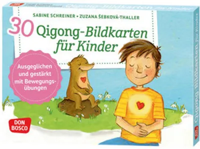 Obrázok produktu pre 30 Qigong-Bildkarten für Kinder, m. 1 Beilage
