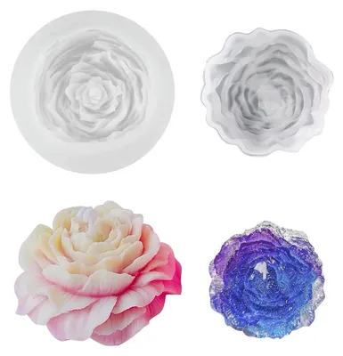 Produktbild von 2-teiliges DIY-Silikonform-Kerzenform-Set, 3D-Kerzenform-Set, handgefertigte Aromatherapie-Kerzenform