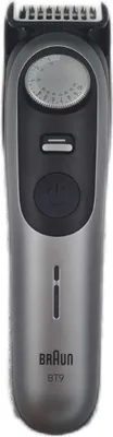 Obrázek produktu pro Braun BeardTrimmer 9 BT9520, Omyvatelný, Baterie, Černá, Šedá