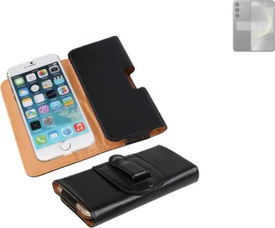 Produktbild von K-S-Trade Schützhülle Handyhülle kompatibel mit Samsung Galaxy S24 Exynos Holster Gürtel Tasche Schutzhülle Handy-Tasche Smartphone Case