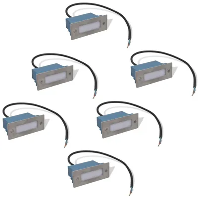 Immagine prodotto di Applique da incasso a LED per scale 6 pz. 44x111x56 mm