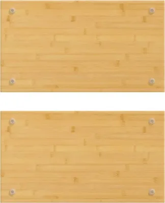 Zdjęcie produktu dla vidaXL Nakładki na kuchenkę 2 szt. 50x28x1,5 cm bambusowe