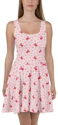 Produktbild von Mr. & Mrs. Panda Shirtkleid Flamingo Yoga XL - Rosa - Geschenk, Urlaub, Namaste, Yogi, Strandkleid, Sommerkleid, Kleid, Damen-Sommerkleid, Vogel, Jerseykleid, Damenkleid