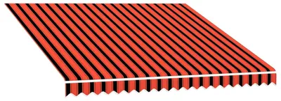 Immagine prodotto di vidaXL Tessuto di ricambio per tende da sole, arancione e marrone, 300 x 250 cm, poliestere