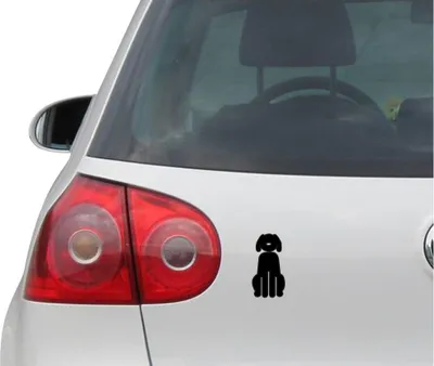 Produktbild von Aufkleber / Autoaufkleber - JDM - Die cut - Family Hund Decal Fenster Laptop - Folie Sticker - schwarz - 76mmx149mm
