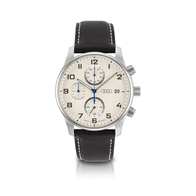 Produktbild von Original Audi Chronograph, Herren, silber/beige, Herrenuhr, Armbanduhr