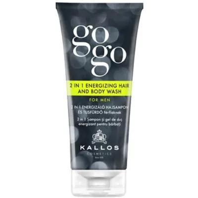 Produktbild von Kallos GoGo 2in1 Belebendes Haar- und Duschgel für Männer, 200 ml