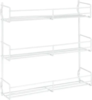 Produktbild von METALTEX 364603095 Domino Gewürzboard mit 3 Etagen, 30x6x33 cm, weiß plastifiziert