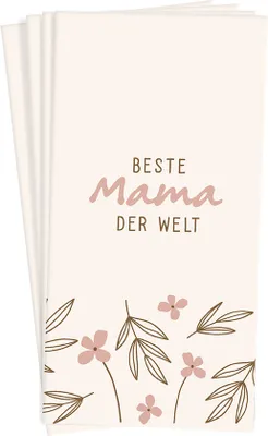 Produktbild von Taschentücher Papiertaschentücher "Beste Mama" Mitbringsel Papa, Vatertag
