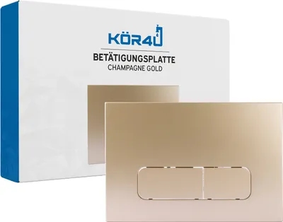 Produktbild von kör4u Betätigungsplatte passend zu Geberit Sigma UP320 & Delta UP100, Drücker abgerundet, champagne gold