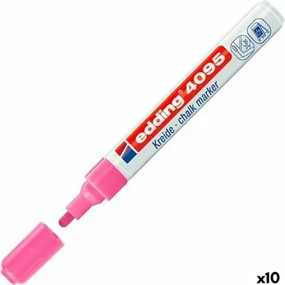 Produktbild von Edding - Kreidemarker 4095 rund 2-3mm neonpink | 10 Stück