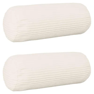 Productafbeelding van vidaXL Kussenhoezen, 2 stuks, HEERLEN, crème, Ø 15 x 40 cm, cordura