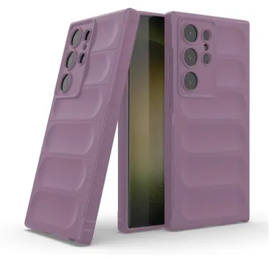Produktbild von Handy Hülle für Samsung Galaxy S24 Ultra Grip Case Cover Schutzhülle Softgrip Farbe: Violett
