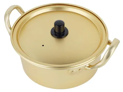 Produktbild von Nudeltopf - Handgefertigt aus Aluminium - 20 cm - Rostfrei - Hygienisch - Vielseitige Heizoptionen - Geeignet für Ramen - Pastatopf
