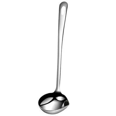 Produktbild von 304 Küchenkelle, Suppenkelle, Kochkelle für Suppe, hitzebeständiges Design mit hohlem Griff, Edelstahl-Schöpfkelle zum Kochen,grease trap,Small