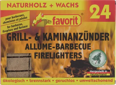 Produktbild von Favorit Grill- und Kaminanzünder 24 Stück 1245