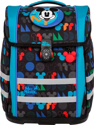 Produktbild von McNeill Mickey Mouse, Pencil pouch, Federmäppchen, Sporttasche, Schultasche, Junge/Mädchen, Rucksack, 22 l, Fronttasche, Seitentasche, Mehrfarbig