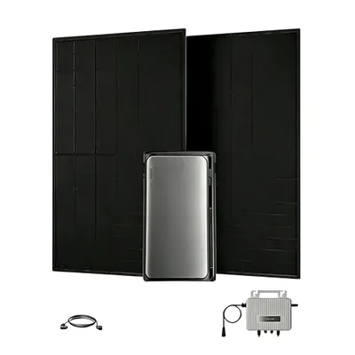 Produktbild von Powerness Balkonkraftwerk mit Speicher 1920Wh EcoFlow Stream AC Pro Speicher mit 1000W Solarmodule und 800W Mikrowechselrichter (0% MwSt)