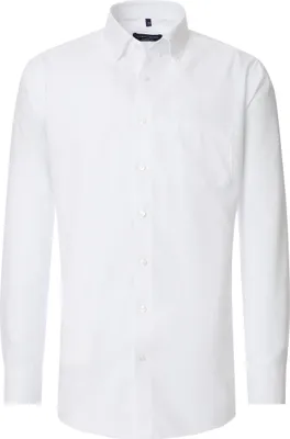 Produktbild von CASAMODA Herren Businesshemd Langarm Button-Down Comfort-Fit Weiß 43