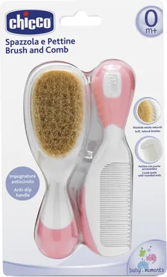 Produktbild von Chicco 00006569100000, Haarkamm, Pink, Weiß, Einfarbig, 2 Stück(e)