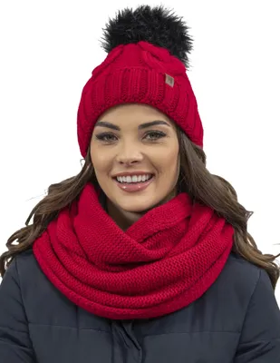 Image de Vivisence 7014kmpl red uni set hat+comforter