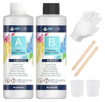 Zdjęcie produktu dla Żywica epoksydowa przezroczysta zestaw 474 ml biżuteria DIY