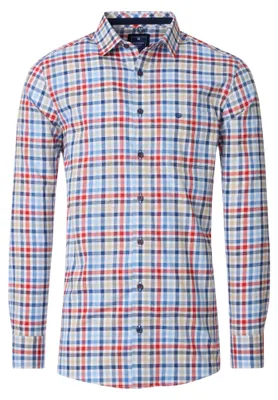 Produktbild von Redmond - Casual Fit - Herren Hemd (251070111), Größe:XXL, Farbe:Rot(50)