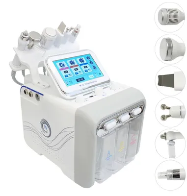Image de Appareil de soin du visage - Appareil de microdermabrasion 6 en 1 avec gommage et outil de cryothérapie