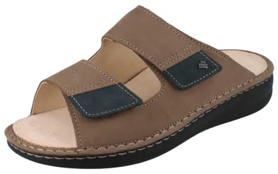 Produktbild von FINN COMFORT Mellow Psara Herren Pantolette beige Nubukleder - Größe: 47