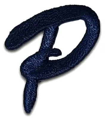 Produktbild von Buchstabe P 3.9x2.9cm: Alphabet Buchstaben Einzeln Auswählbar - Aufnäher, Bügelbild, Aufbügler, Applikationen, Patches, Flicken, Zum Aufbügeln