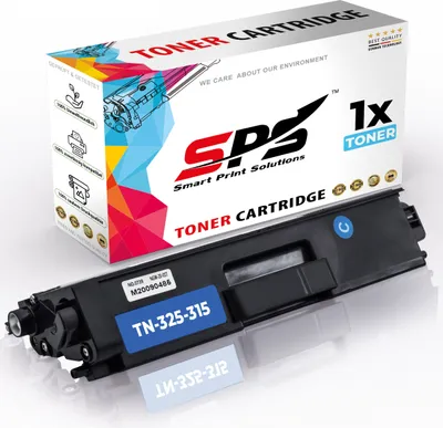 A toner cartridge and its packaging are displayed on a white and light gray background.