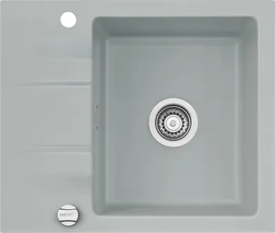 Produktbild von Systemceram KeraDomo Spüle GENEA 60 in TITAN mit Excenterbedienung / Einbauspüle