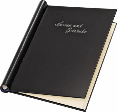 Image de VELOFLEX - Classeur à anneaux DIN A4, noir, pour menus, 20 mm