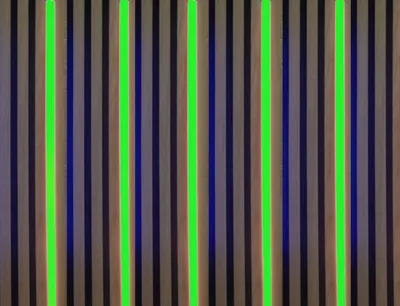 Produktbild von 3572 LED Leuchte Kunststoff Schiene weiß 5x50cm Netzteil Grün