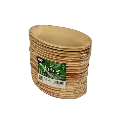 Produktbild von Papstar Palmblatt pure Schalen oval 300ml 200x125x30 mm 25 Stück
