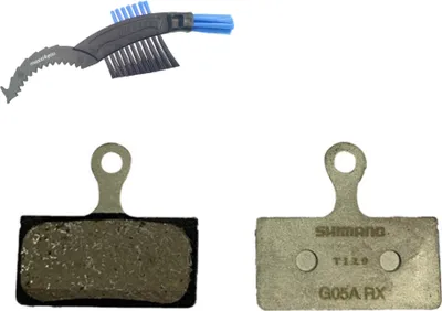 Immagine prodotto di Pastiglie per freni a disco Shimano - Disc Brake Pads G-Typ G05A incl. maxxi4you Spazzola per catena bicicletta
