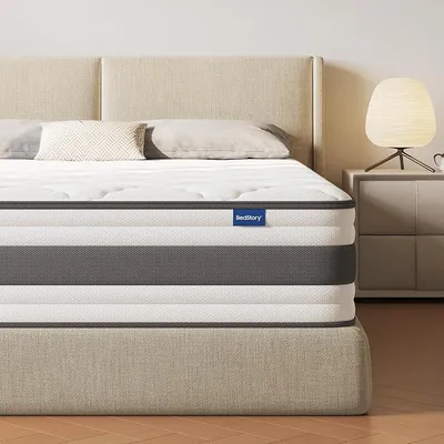 Produktbild von Matratze 140x200 cm, Taschenfederkernmatratze 30 cm H4 mit Komfortschicht aus hochdichter Schaum, orthopädisch und ergonomisch Matratze, waschbarer & Abnehmbarer Bezug
