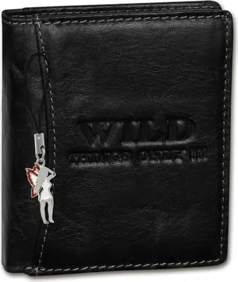 Produktbild von Wild Things Only Leder Brieftasche schwarz RFID Blocker 9x2x10 OPJ115S