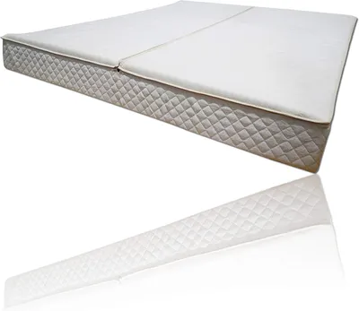 Produktbild von Wasserbetten Bezug rundum Frottee Baumwolle Softside Wasserbett Auflage Klimahohlfaser, ca. 21 cm hoch, rundherum Reissverschluss (2-teilig), 100x200 cm