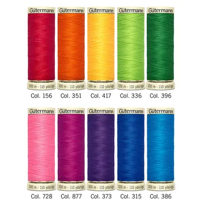 Produktbild von Gütermann Nähfaden-Set Allesnäher 10x100m Col.3